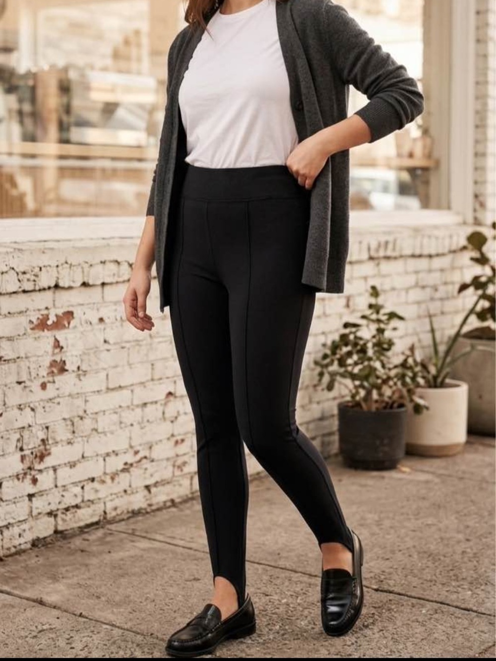 Black Ponte High-Waist Leggings — Sleek Everyday Style